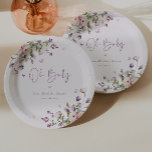 Assiettes En Carton Oh Baby Butterfly Garden Baby shower Floral<br><div class="desc">Oh,  bébé,  assiettes en papier Baby shower. Ambiance florale élégante rose pastel et violet dans le jardin,  aux accents papillons délicats.</div>