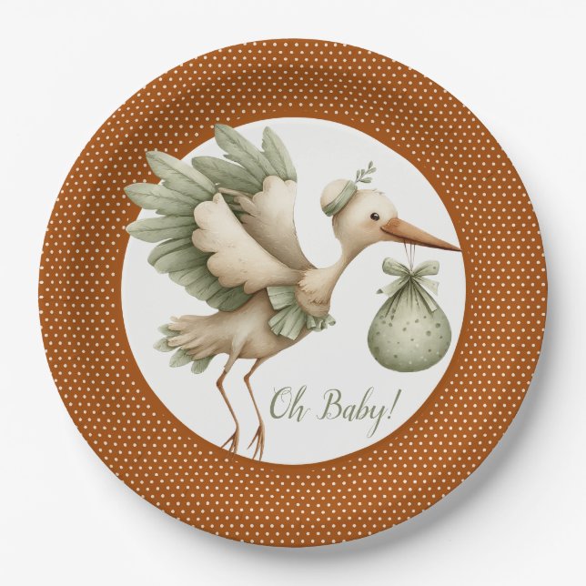 Assiettes En Carton Oh Bébé (Devant)
