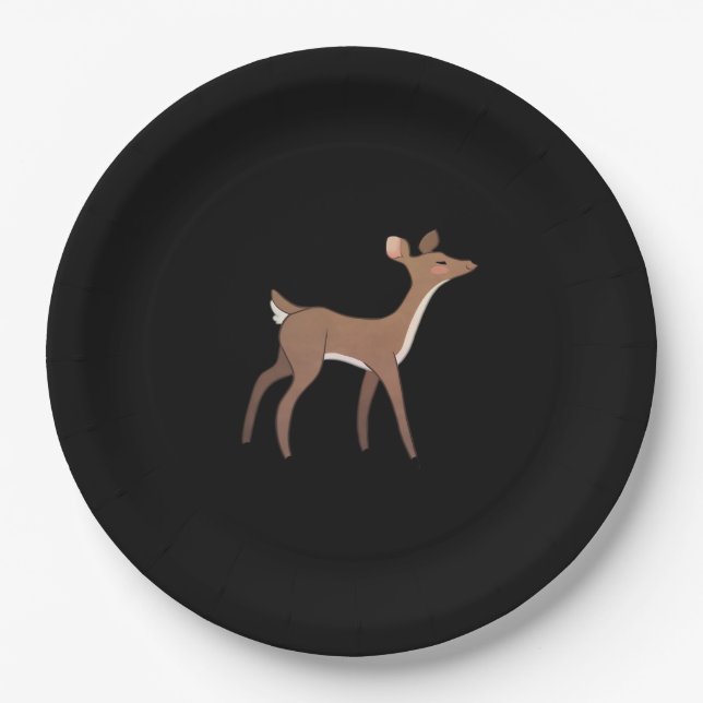 Assiettes En Carton Oh Deer Me Whimsical Creative Design  (Devant)