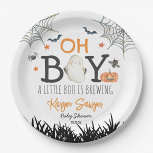Assiettes En Carton Oh Garçon Plaques en papier Halloween
