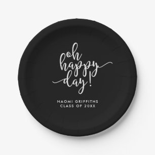 Assiettes En Carton Oh Happy Day Script Graduation