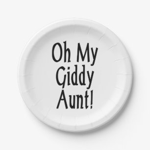 Assiettes En Carton Oh Ma Tante Giddy !