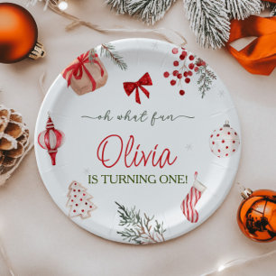 Assiettes En Carton Oh Quel Amusant Noël Anniversaire