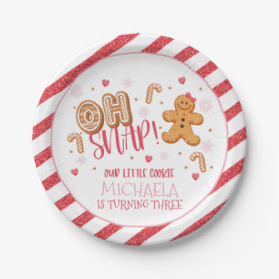 Assiettes En Carton Oh Snap Our Little Cookie Party Plaque - Custom