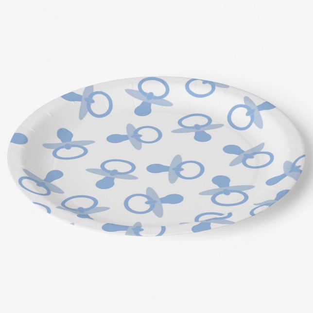 Assiettes En Carton Oh tétines de bleus layette (Angle)