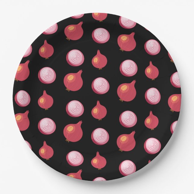 Assiettes En Carton Oignon (Devant)