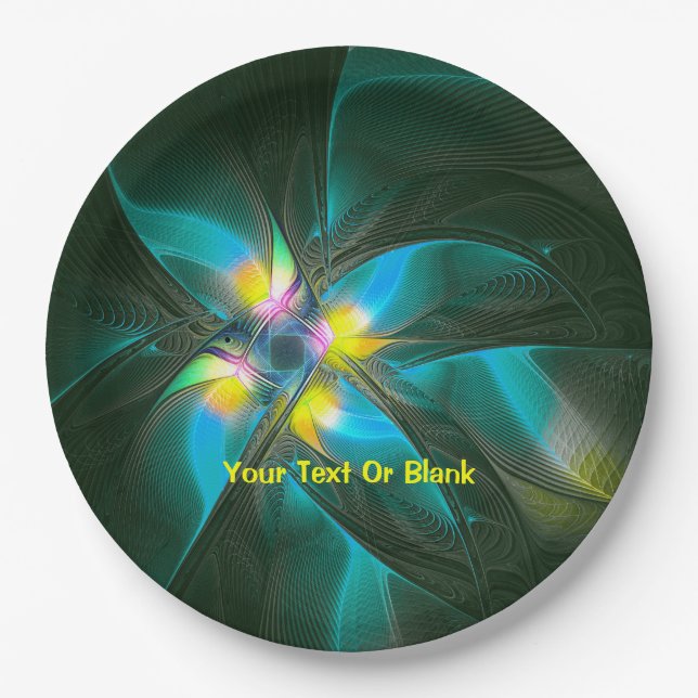 Assiettes En Carton Oiseau du Paradis (Devant)