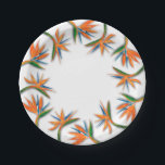 Assiettes En Carton Oiseau tropical de paradis botanique floral<br><div class="desc">Oiseau exotique tropical de paradis aquarelle fleurs bordent ces assiettes en papier - disponibles en 2 tailles. Parfait pour votre mariage, douche de mariée, fête de jardin, fête d'anniversaire ou événement spécial. CHANGEZ le fond en n'importe quelle couleur pour correspondre à votre thème de fête ou de mariage ! Des...</div>
