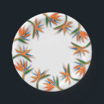 Assiettes En Carton Oiseau tropical du Paradis Botanique Floral<br><div class="desc">Oiseau tropical exotique de fleurs d'aquarelle paradisiaque bordent ces plaques de papier - disponible en 2 tailles. Parfait pour votre mariage, douche nuptiale, fête de jardin, fête d'anniversaire ou événement spécial. MODIFIEZ l'arrière - plan en n'importe quelle couleur pour correspondre à votre thème de fête ou d'événement mariage ! COORDONNER...</div>