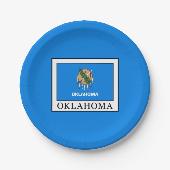 Assiettes En Carton Oklahoma (Devant)