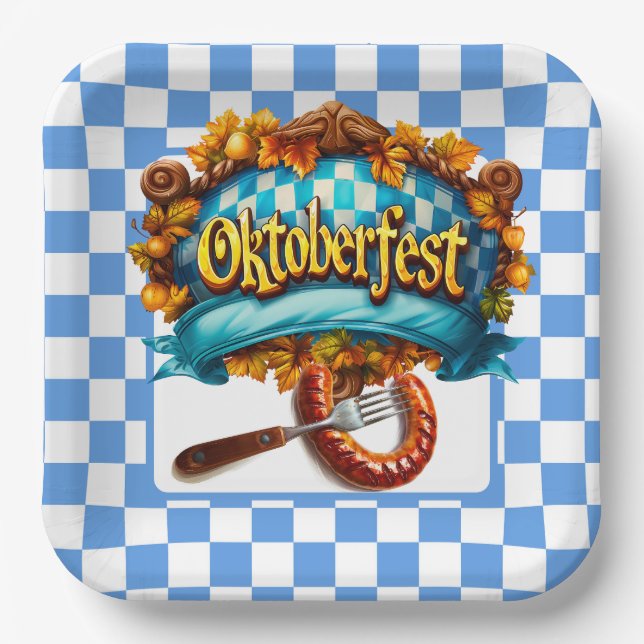 Assiettes En Carton Oktoberfest Feast (Recto)