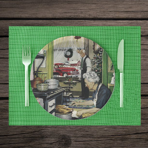 Assiettes En Carton Old Fashioned Vintage Home Kitchen Christmas