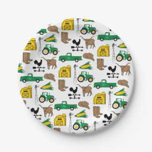 Assiettes En Carton Old Macdonald a une ferme Ma vie agricole pour les