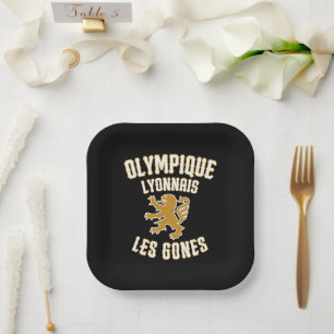 Assiettes En Carton Olympique Lyonnais Les Gones