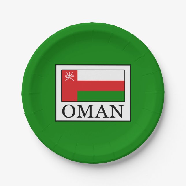 Assiettes En Carton Oman (Devant)