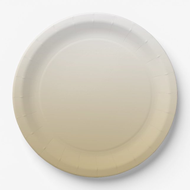 Assiettes En Carton Ombre Or (Devant)