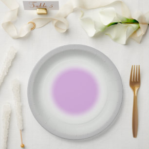 Assiettes En Carton Ombre rose gris