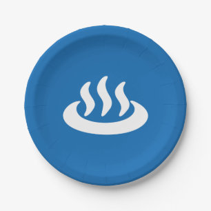 Assiettes En Carton Onsen ♨ Hot Spring 温 泉 Japonais