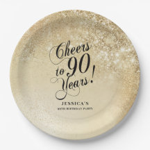 Or Élégant 90e Anniversaire