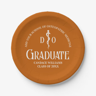 Assiettes En Carton Orange Ostéopathic Médicale School Graduation Part