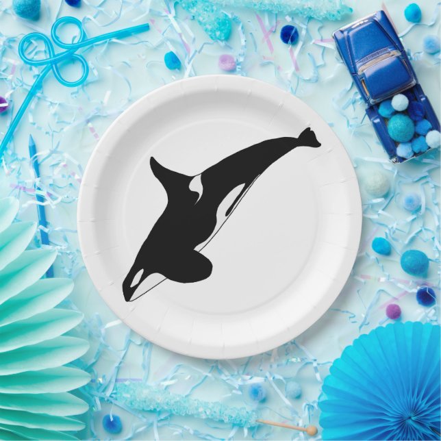 Assiettes En Carton Orca Whale (Fête)