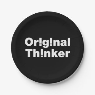 Assiettes En Carton Original Thinker