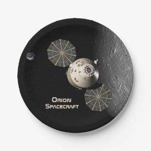 Assiettes En Carton Orion Spacecraft en Orbite lunaire