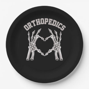 Assiettes En Carton Orthopédie Squelette Coeur main Ortho Infirmière R