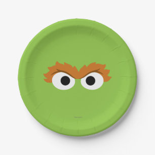 Assiettes En Carton Oscar the Grouch Big Face
