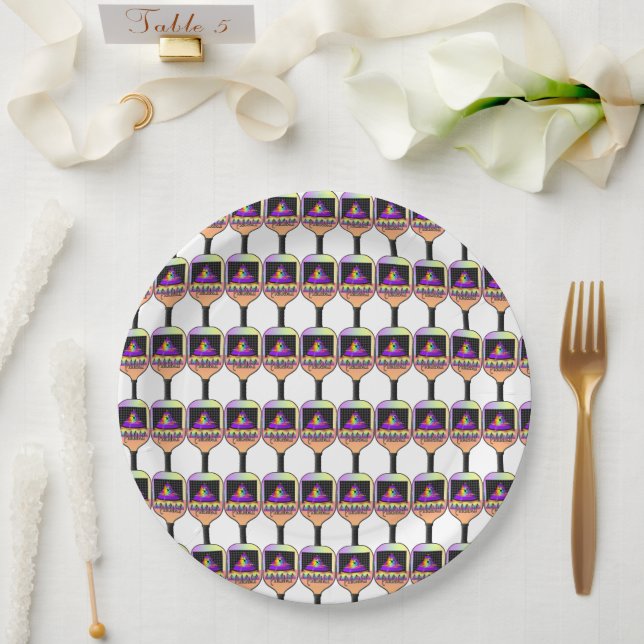 Assiettes En Carton Où est le Pickleball ? (Mariage)