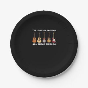 Assiettes En Carton Oui, j'ai vraiment besoin de toutes ces guitares