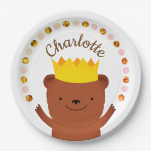 Assiettes En Carton Ours de fête