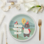 Assiettes En Carton Ours mignon Ours Mille Montagne N'importe quel âge<br><div class="desc">Si vous avez besoin d'une personnalisation supplémentaire,  n'hésitez pas à m'envoyer un message sur yellowfebstudio@gmail.com .</div>