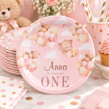 Ourson mignon pour 1er anniversaire Bébé Anniversa
