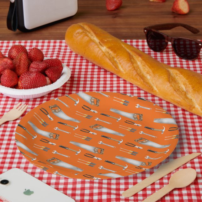 Assiettes En Carton Outils de bricoleur  (Pique-nique)