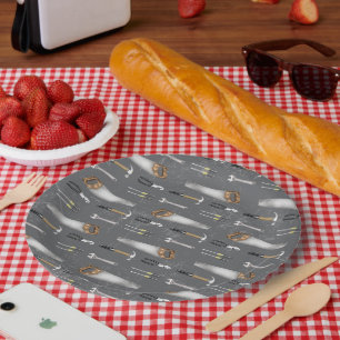 Assiettes En Carton Outils de bricoleur rustiques