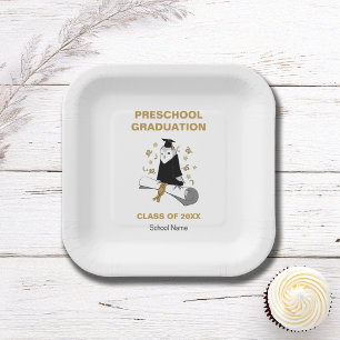 Assiettes En Carton Owl Preschool / Kindergarten Graduation Party