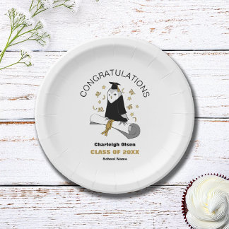 Assiettes En Carton Owl Preschool / Kindergarten Graduation Party