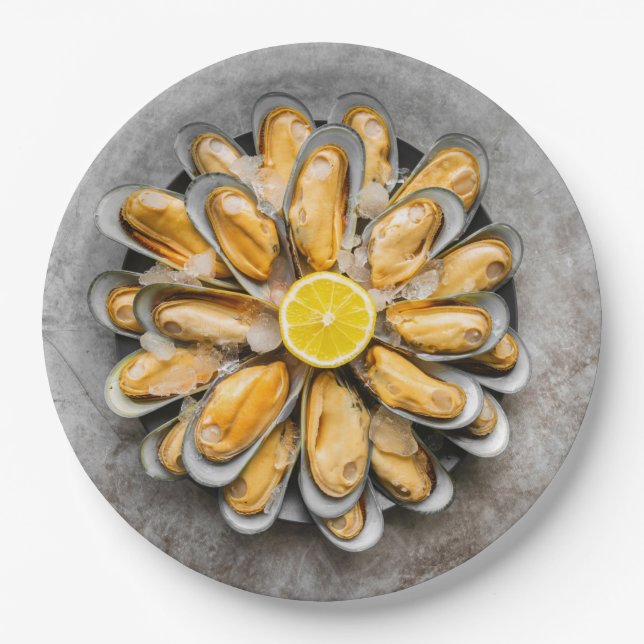 Assiettes En Carton Oyster Platter (Devant)