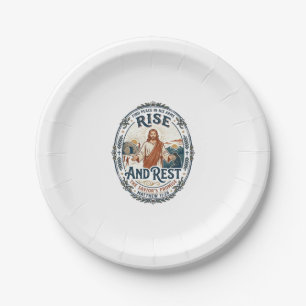 Assiettes En Carton Pain Jésus au levain Communauté Chemise Foi basée