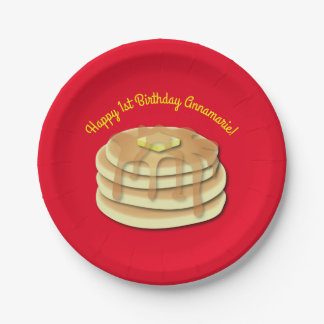 Assiettes En Carton Pancake Anniversaire Fête Flapjack Cute Enfants