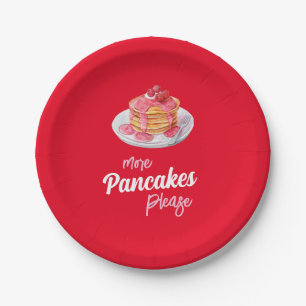 Assiettes En Carton Pancake Brunch Anniversaire