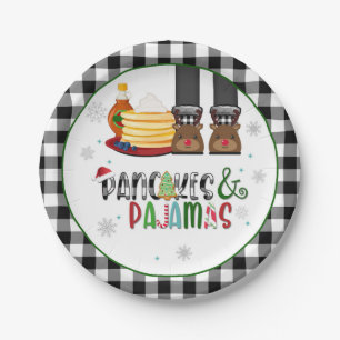 Assiettes En Carton Pancakes & Pajamas Christmas Party Plaque - WB