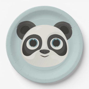 Assiettes En Carton Panda Birthday Kids Room Wall Art Plaques en papie