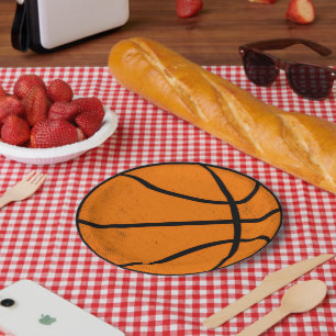 Assiettes En Carton Paniers de basketball universitaires classiques de