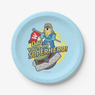 Assiettes En Carton Papa, vous êtes mon super héros