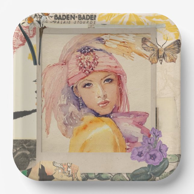 Assiettes En Carton Paper Plate (Recto)