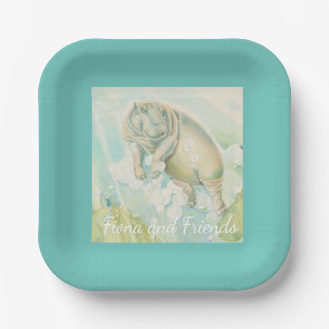 Assiettes En Carton Paperplate Fiona et Friends (Recto)