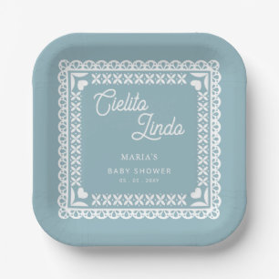 Assiettes En Carton Papier mexicain Picado Cielito Lindo Baby shower