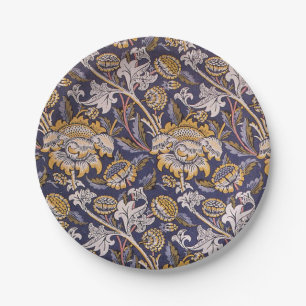 Assiettes En Carton Papier peint floral Arts & Crafts William Morris W